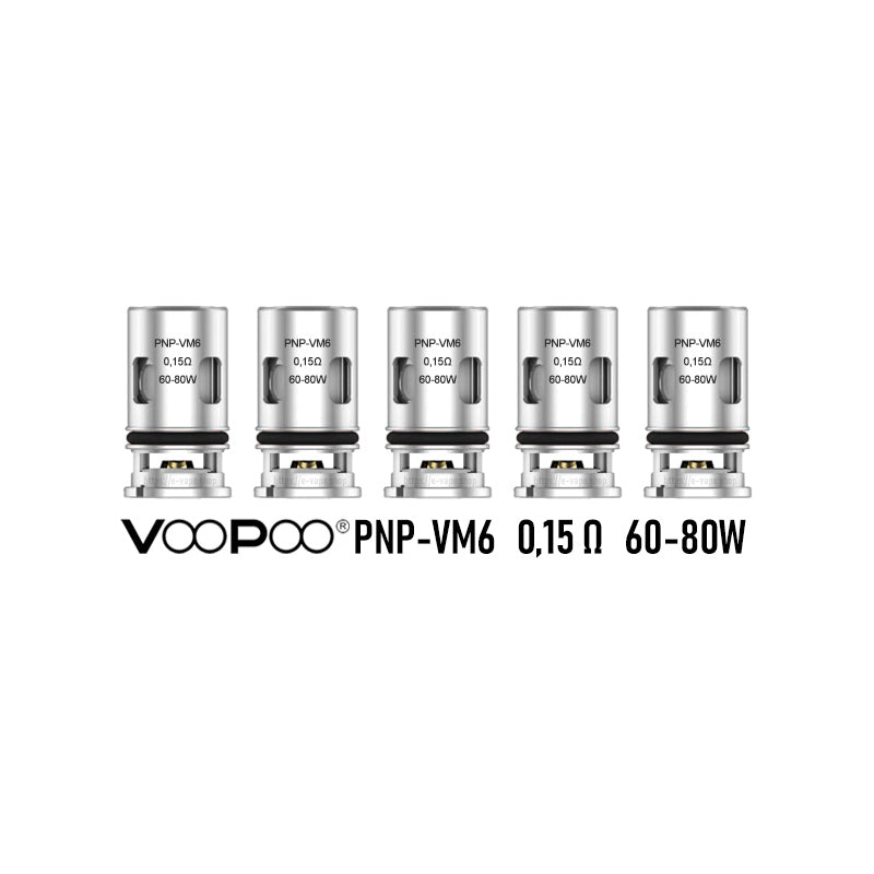 Voopoo PnP VM5/VM6 Mesh Coils je 5 Stück Packung