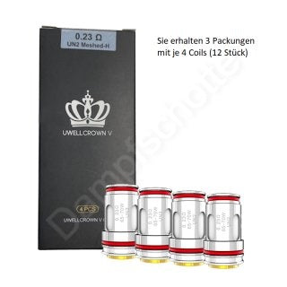 Crown 5 Ersatzcoils 0,20 Ohm + 0,23 Ohm + 0,30 Ohm Crown 5 Ersatzcoils 0,20 Ohm + 0,23 Ohm + 0,30 Ohm